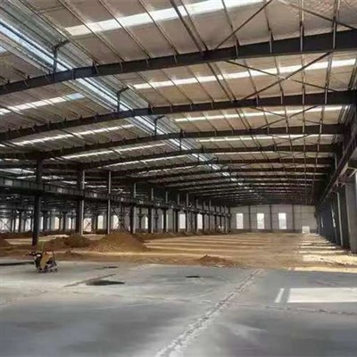 Estructura de acero del taller